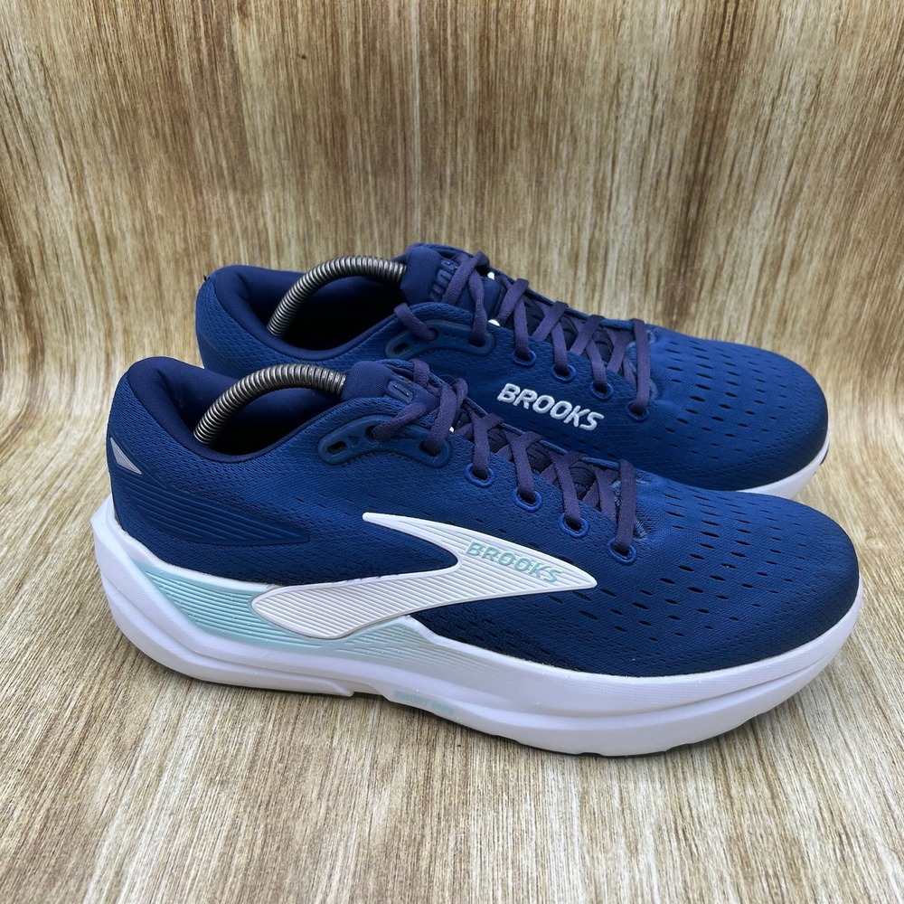 Brooks Ghost Max 3 Women's Size 11.5 Navy Blue White Running Shoes 1204571B406